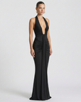 Black maxi dress